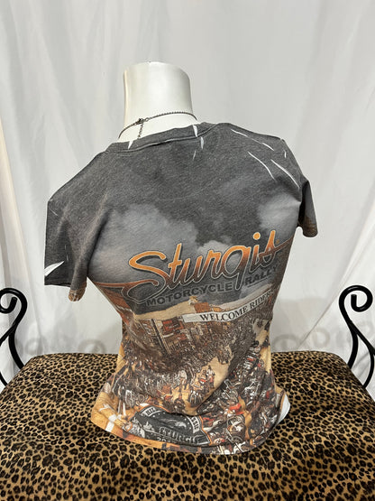 L - Sturgis AOP Graphic Biker Top