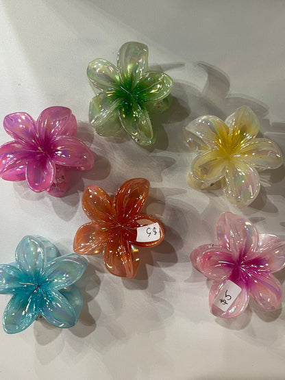 Hair Clip - Mini Plumeria