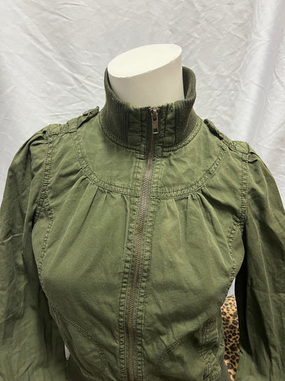 XS/S - 21 Y2K Army Green Cargo Light Zip Jacket