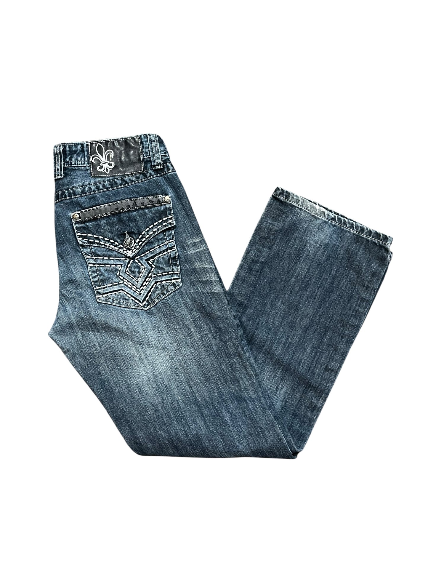 32 x 32 - Urban Heritage Y2K Embroidered Men's Jeans