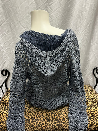 S - Point Zero Crotchet Hoodie Top