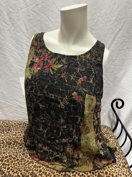 S - Citron 2000s Bead Detail Fairy Top