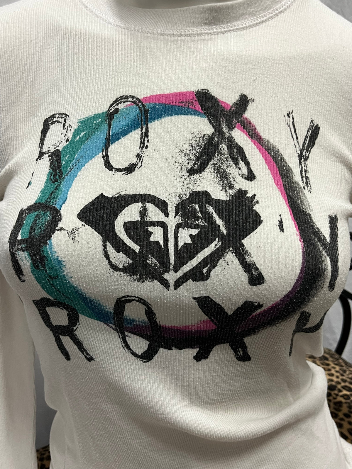 XS - Roxy Surf Graphic Ribbed Long Sleeve Top