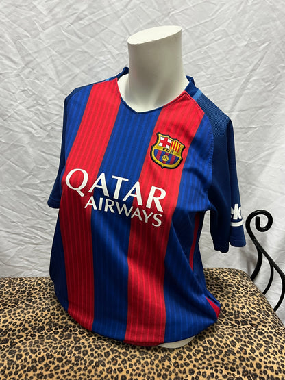S/M - FCB Lionel Messi Football Jersey Tee