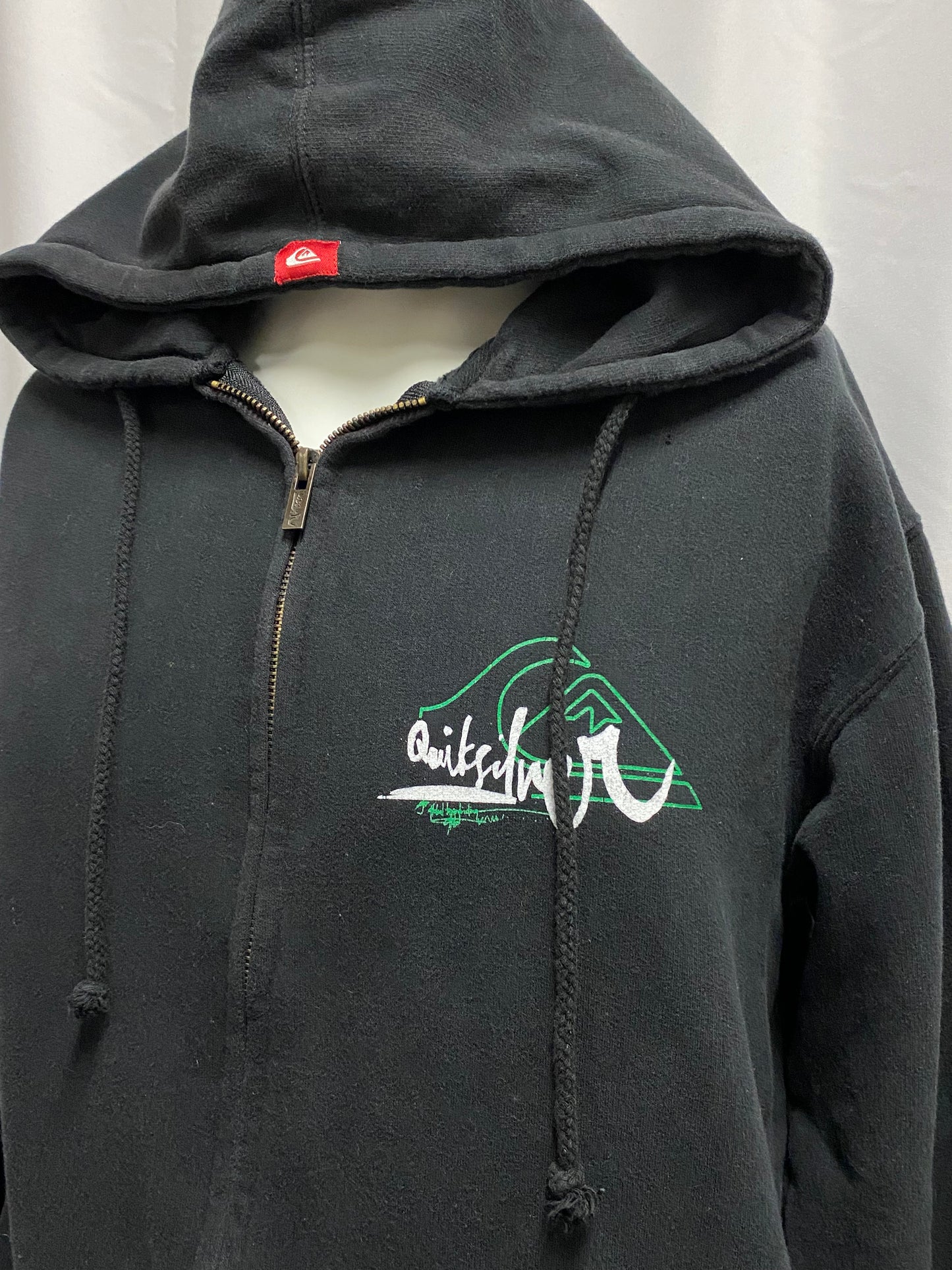 L - Quiksilver Double Sided Logo Zip Hoodie