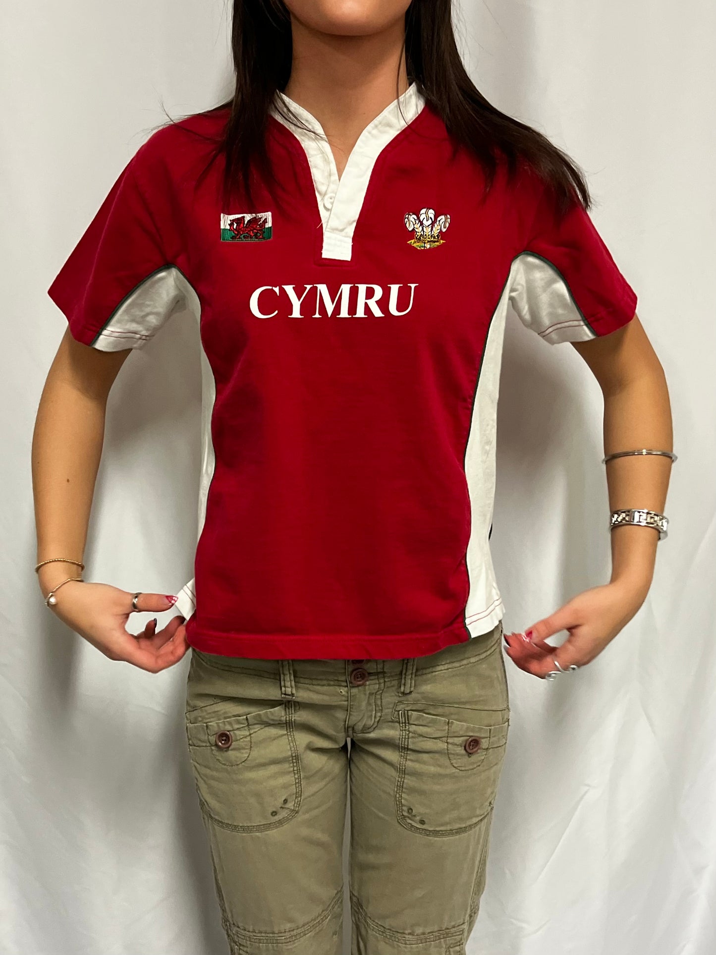 S/M - Wales Vintage Rugby Baby Tee