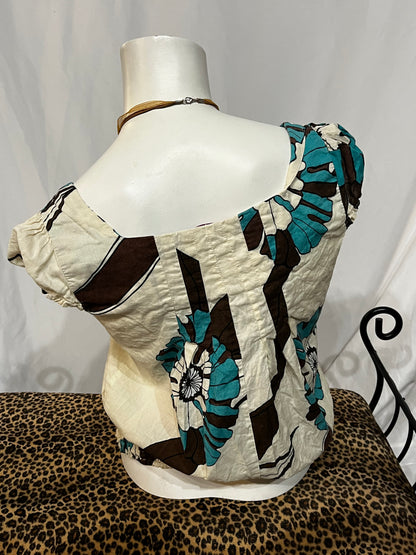 M - Smart Set Floral Blouse Top