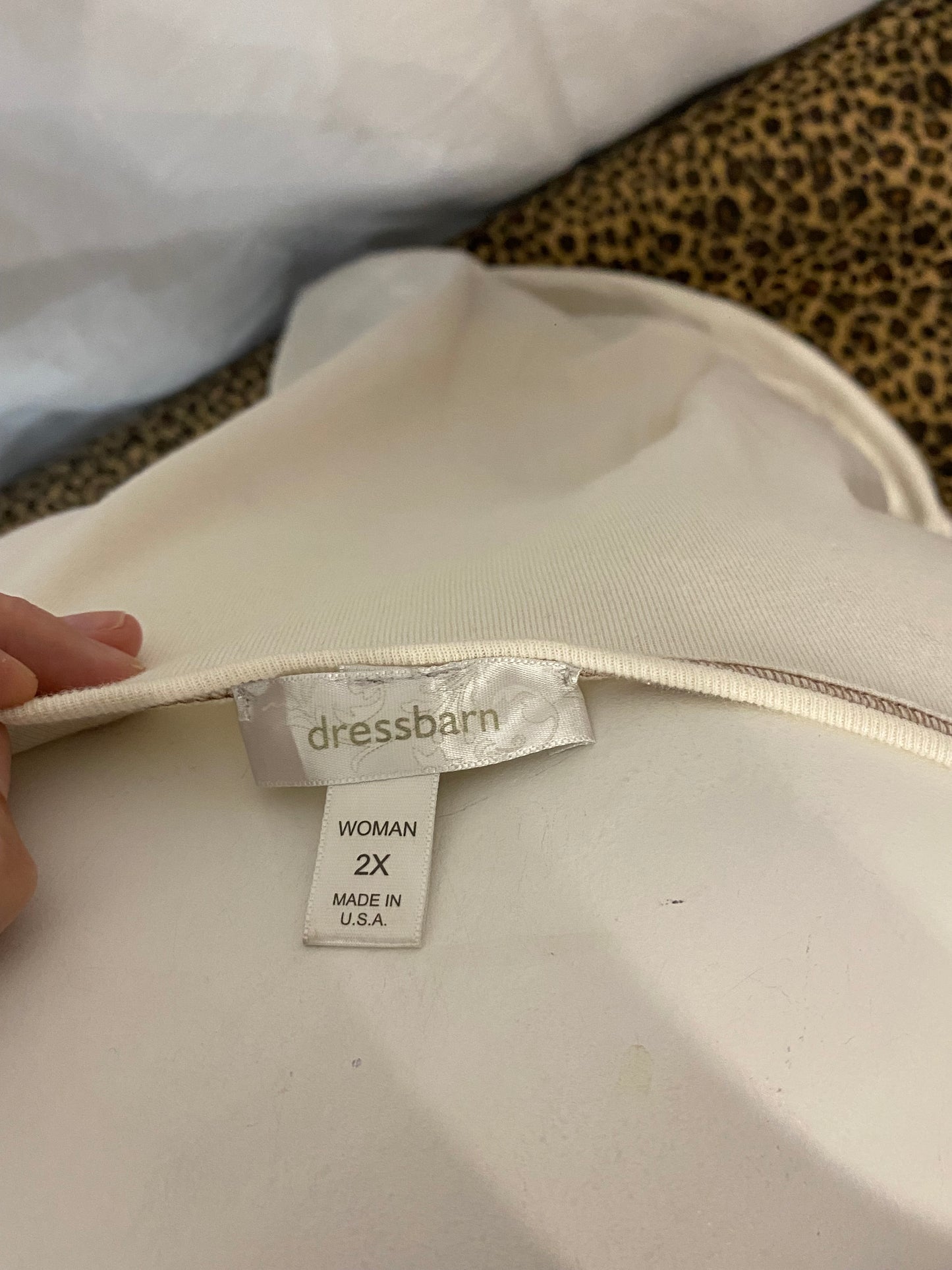 2XL - Dressbarn Studs Graphic Top