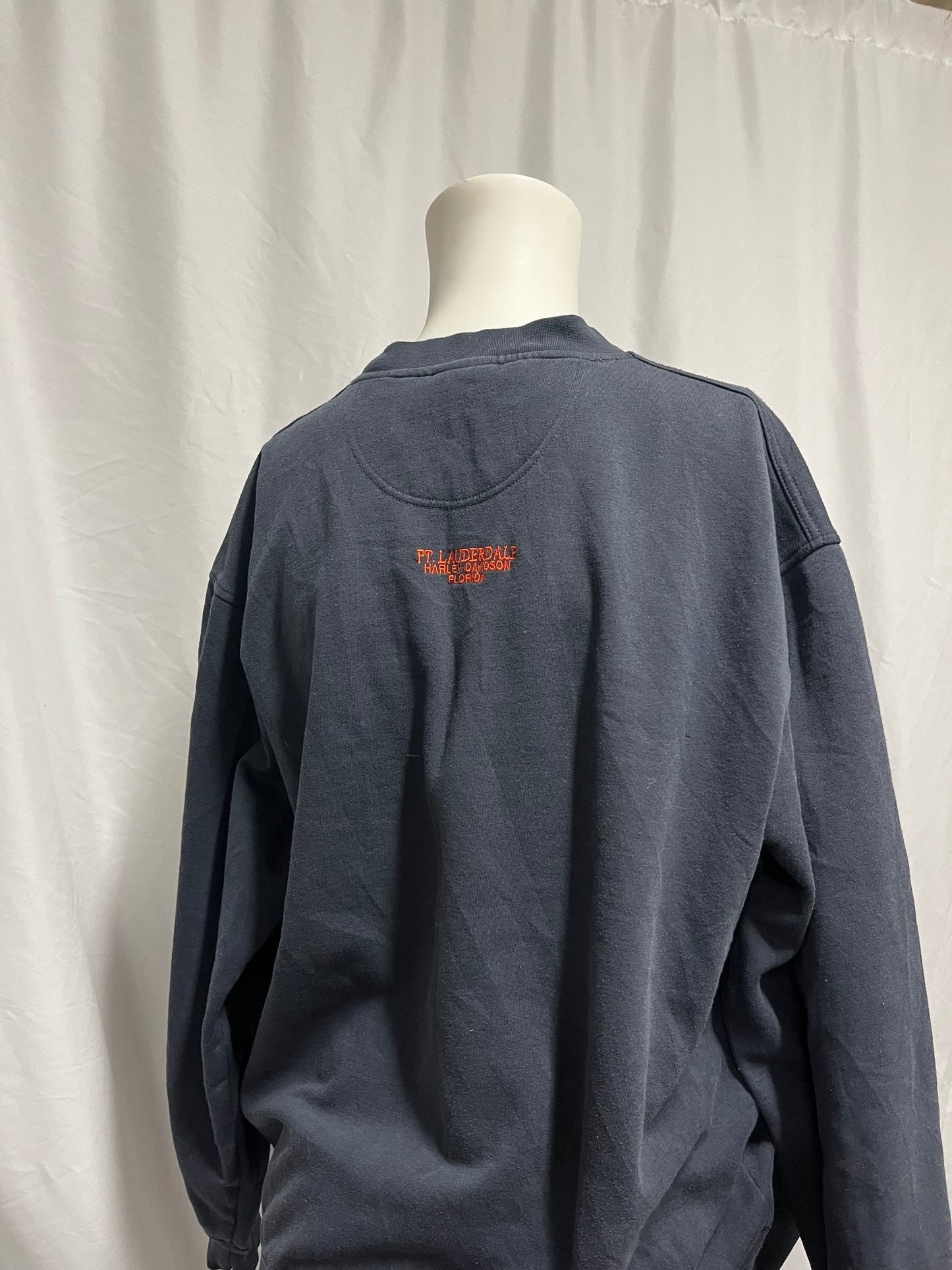 XL - Harley Davidson Embroidered Logo Sweatshirt