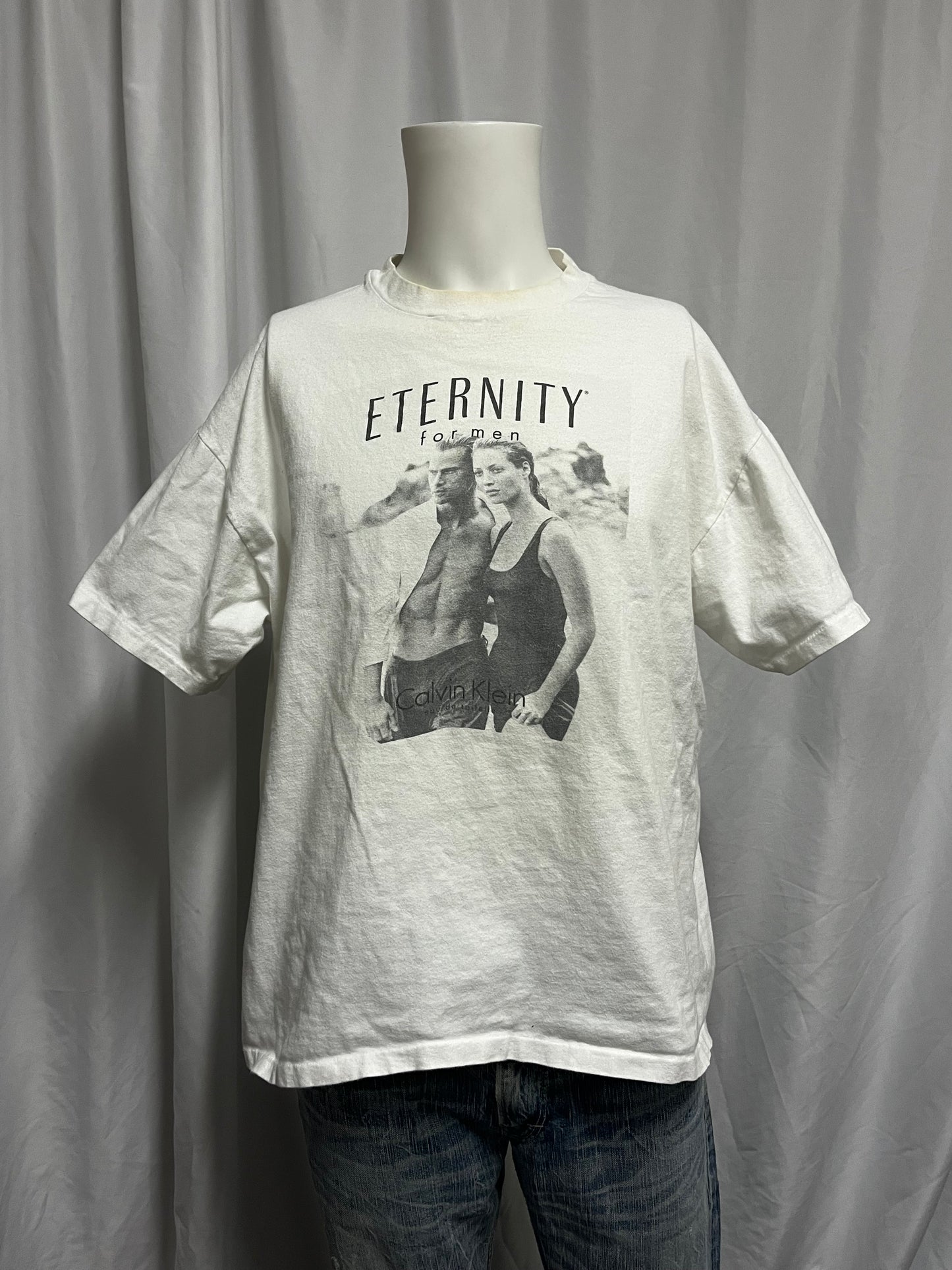 XL - Calvin Klein 90s Eternity Cologne Single Stitch Promo Tee
