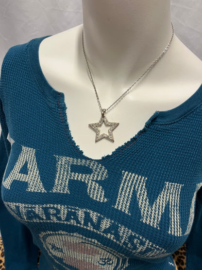 XS - Lucky Brand Karma Waffle Thermal Top