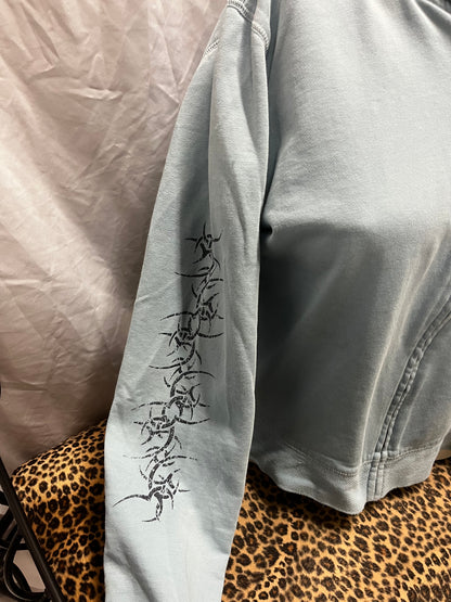 M - Harley Davidson 2006 Baby Blue Zip Hoodie