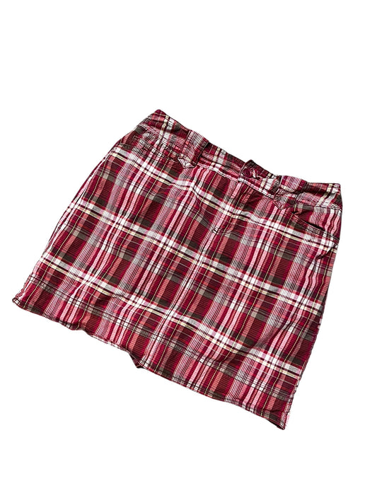 30" - St. John's Bay Y2K Plaid Mini Skort