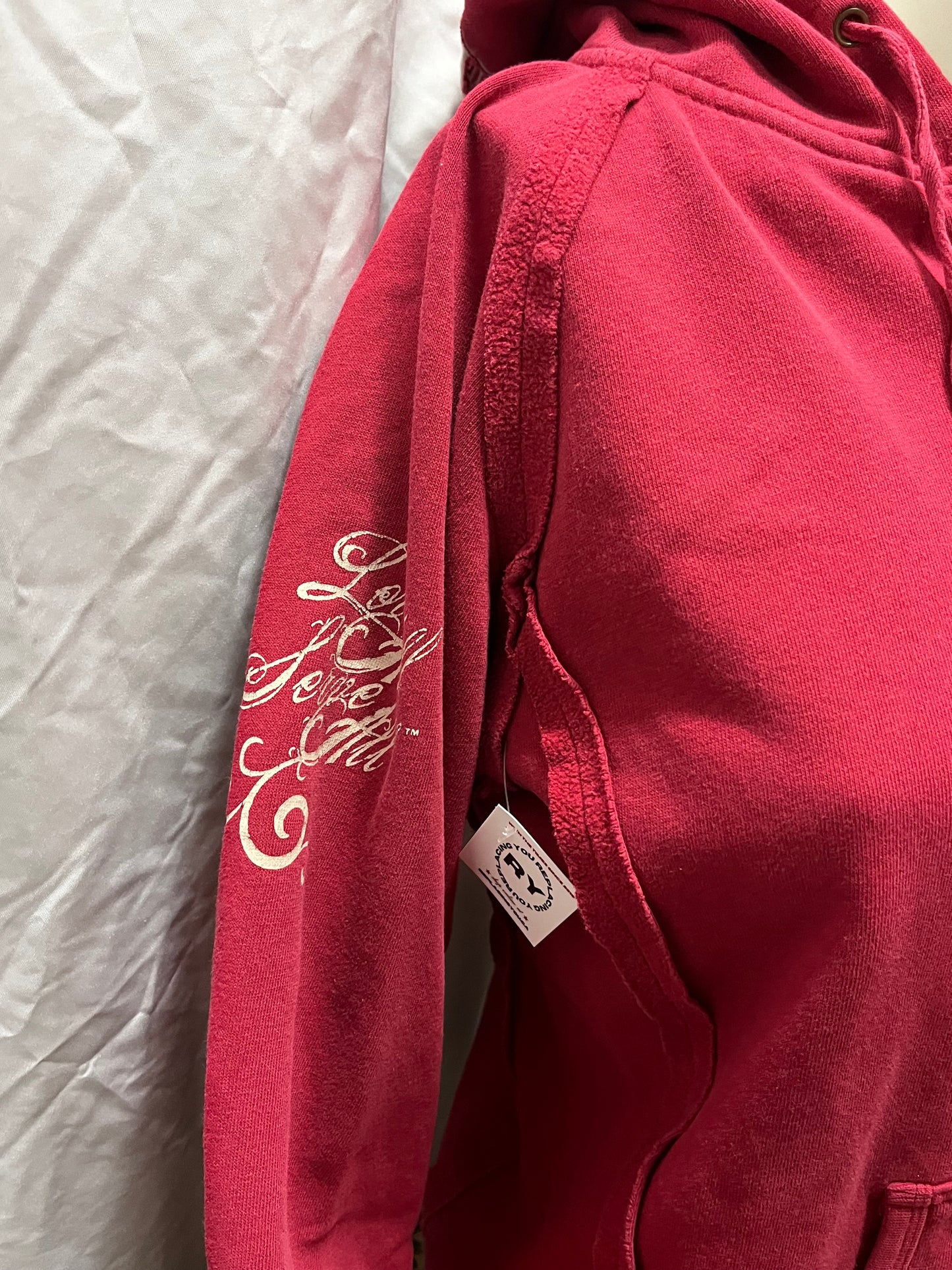 L/XL - Hard Rock Y2K Embroidered Zip Hoodie