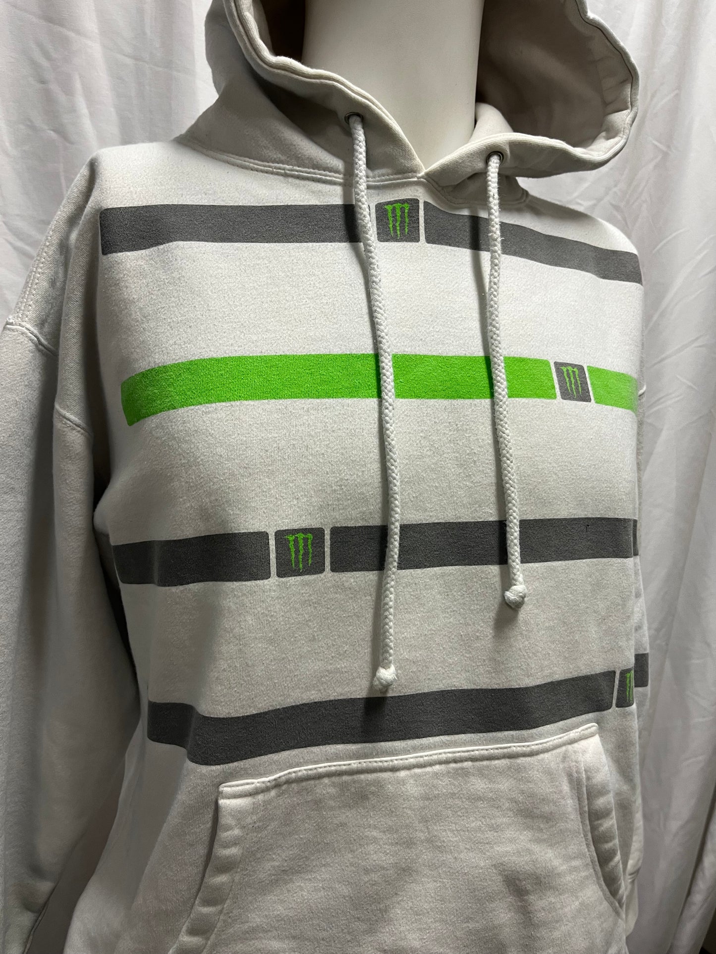 M - Monster Energy Stripe Graphic Hoodie