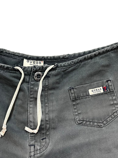 L - Guess 90s Chino Faded Drawstring Shorts