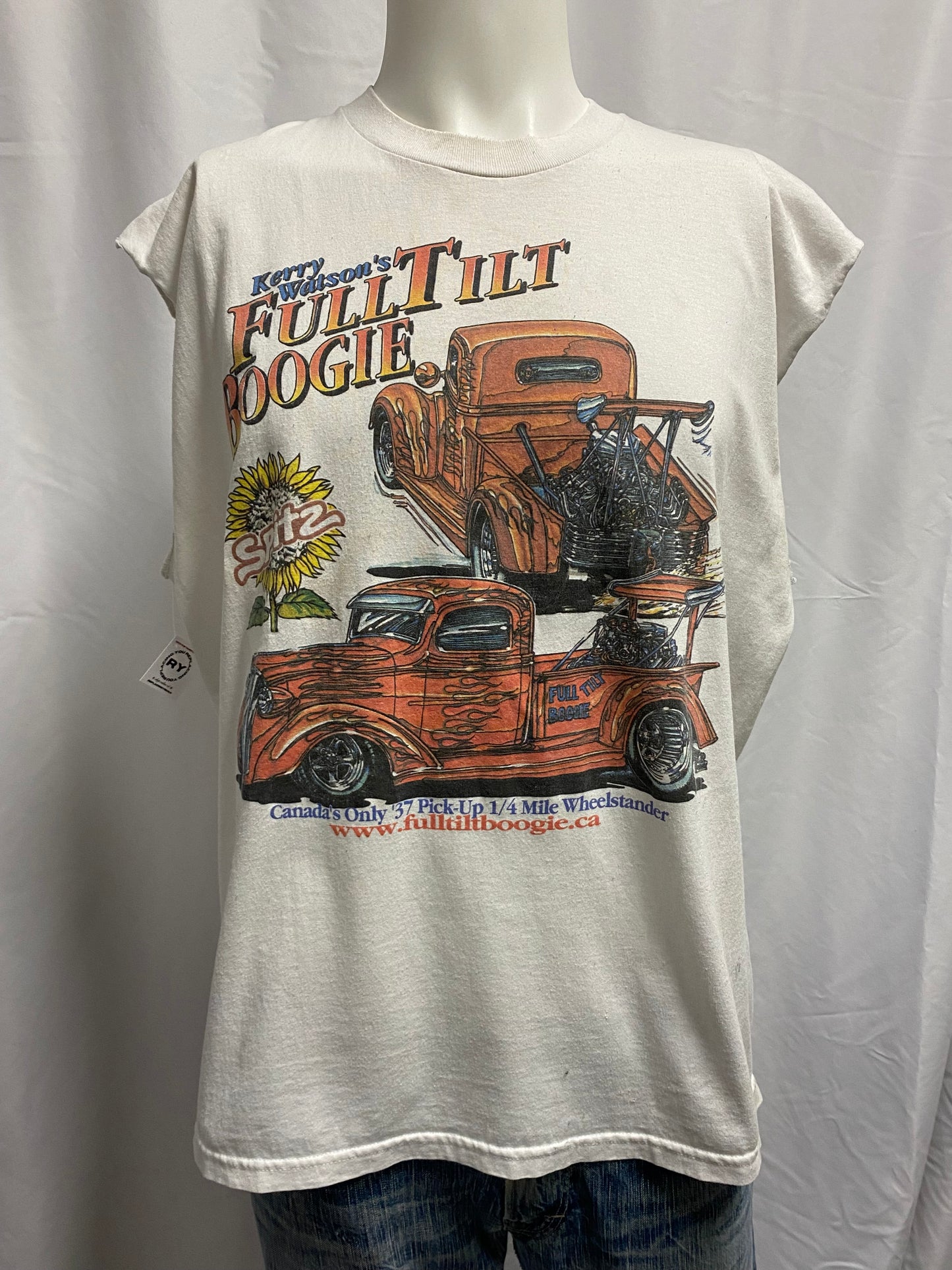 XL - Full Tilt Boogie Spitz Graphic Men's Cutoff Tank