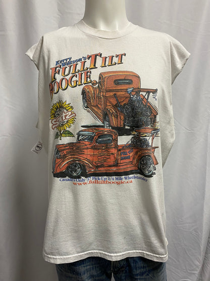 XL - Full Tilt Boogie Spitz Graphic Men's Cutoff Tank