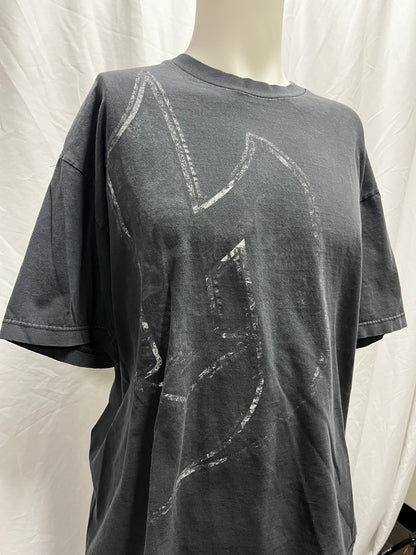 XL - Hostility 2000s Gothic Faded Graphic Tee