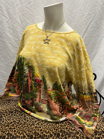 1X - Take Two 90s Sequin AOP Graphic Top