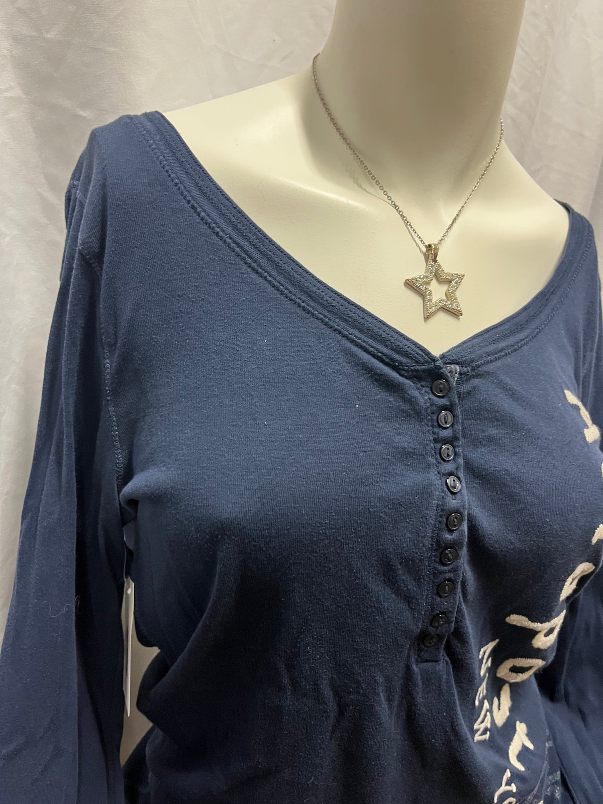 XL - Aeropostale 2010s Graphic Henley Top