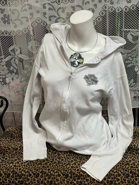 XL - Harley Davidson 2007 Graphic Zip Hoodie