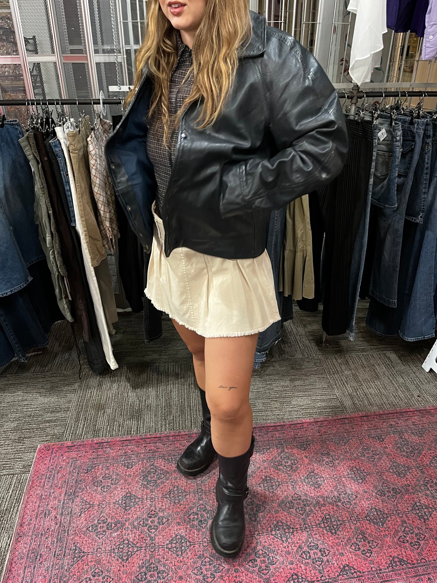 M - 1960s Seder Genuine Leather Car Coat Made In Canada