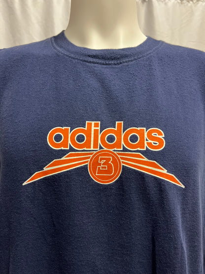 XL - Adidas Y2K Navy + Orange Tank Top