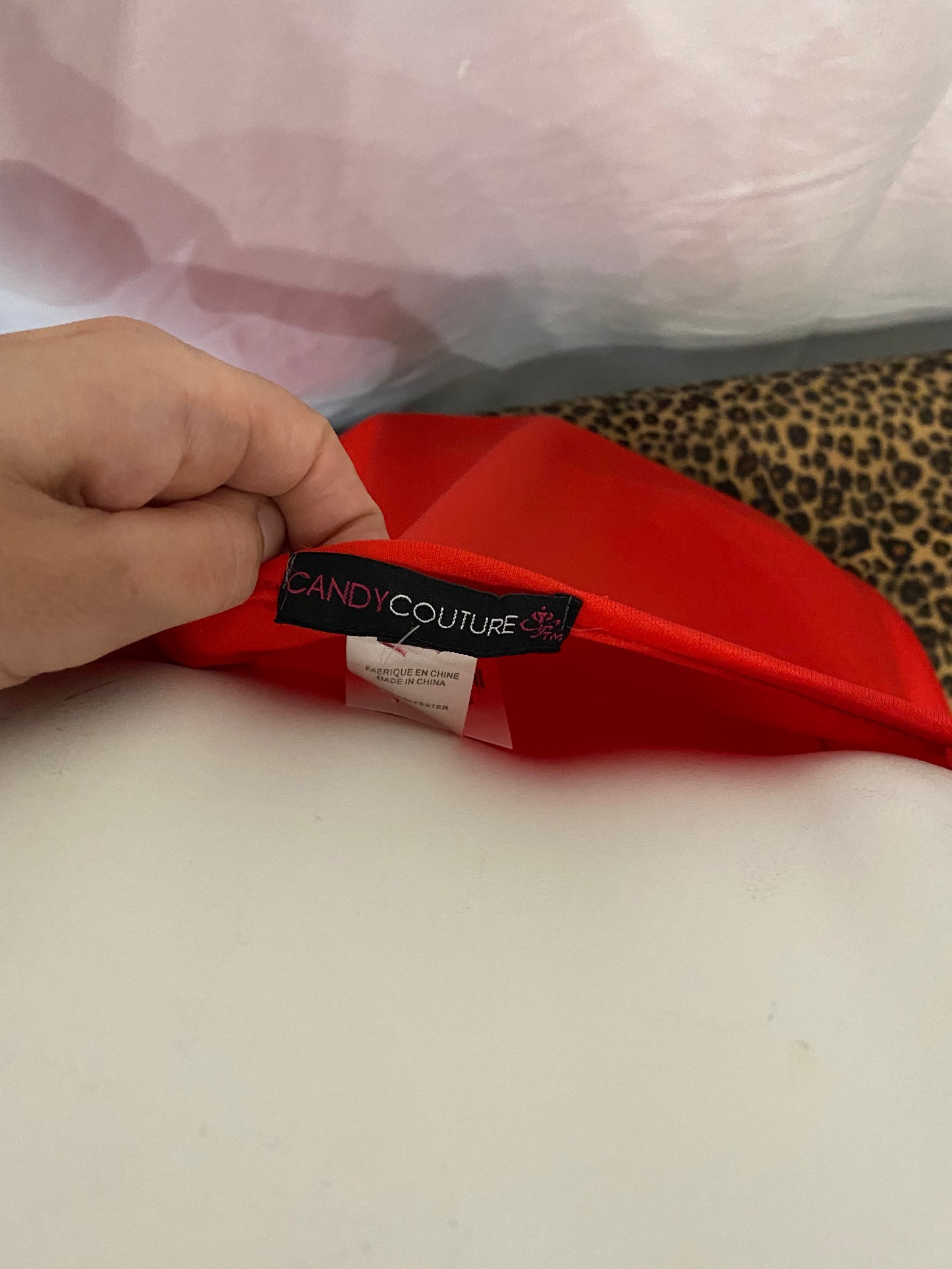 L - Candy Couture Red Cami Top