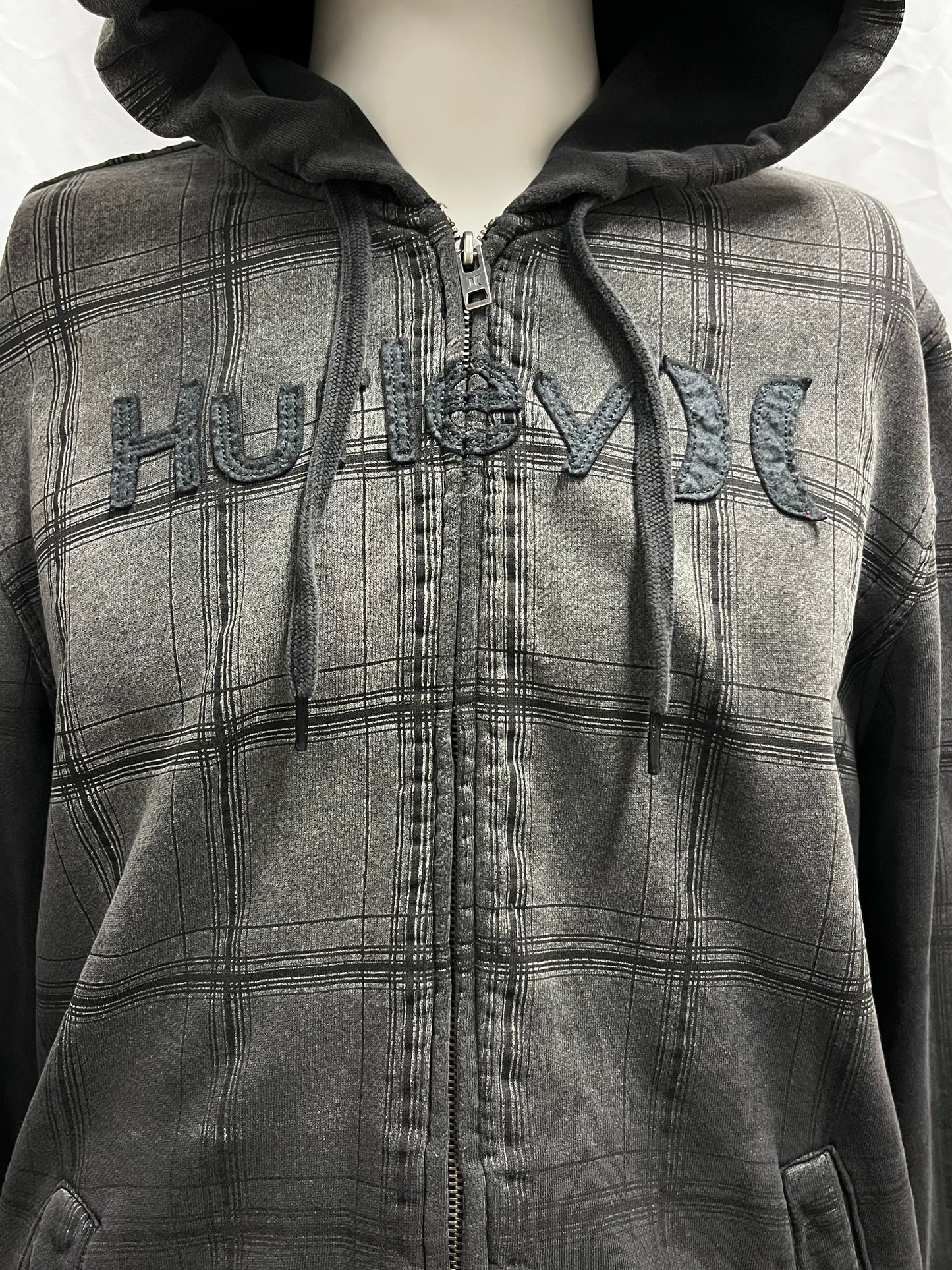 M - Hurley 2000s Graphic Zip Hoodie