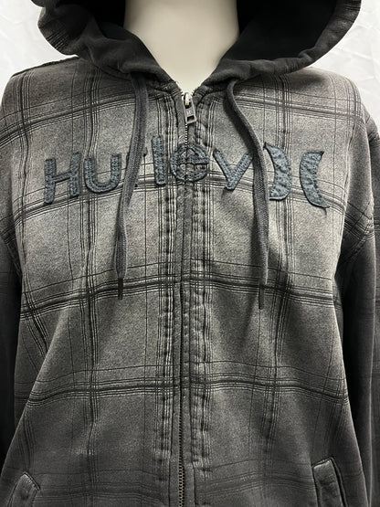 M - Hurley 2000s Graphic Zip Hoodie