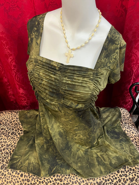 XL - Y2K Mariposa Flowy Fairy Top