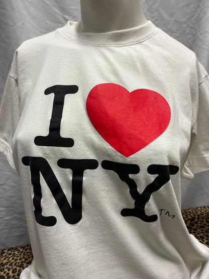 M - I Heart NY White Licensed Graphic Tee