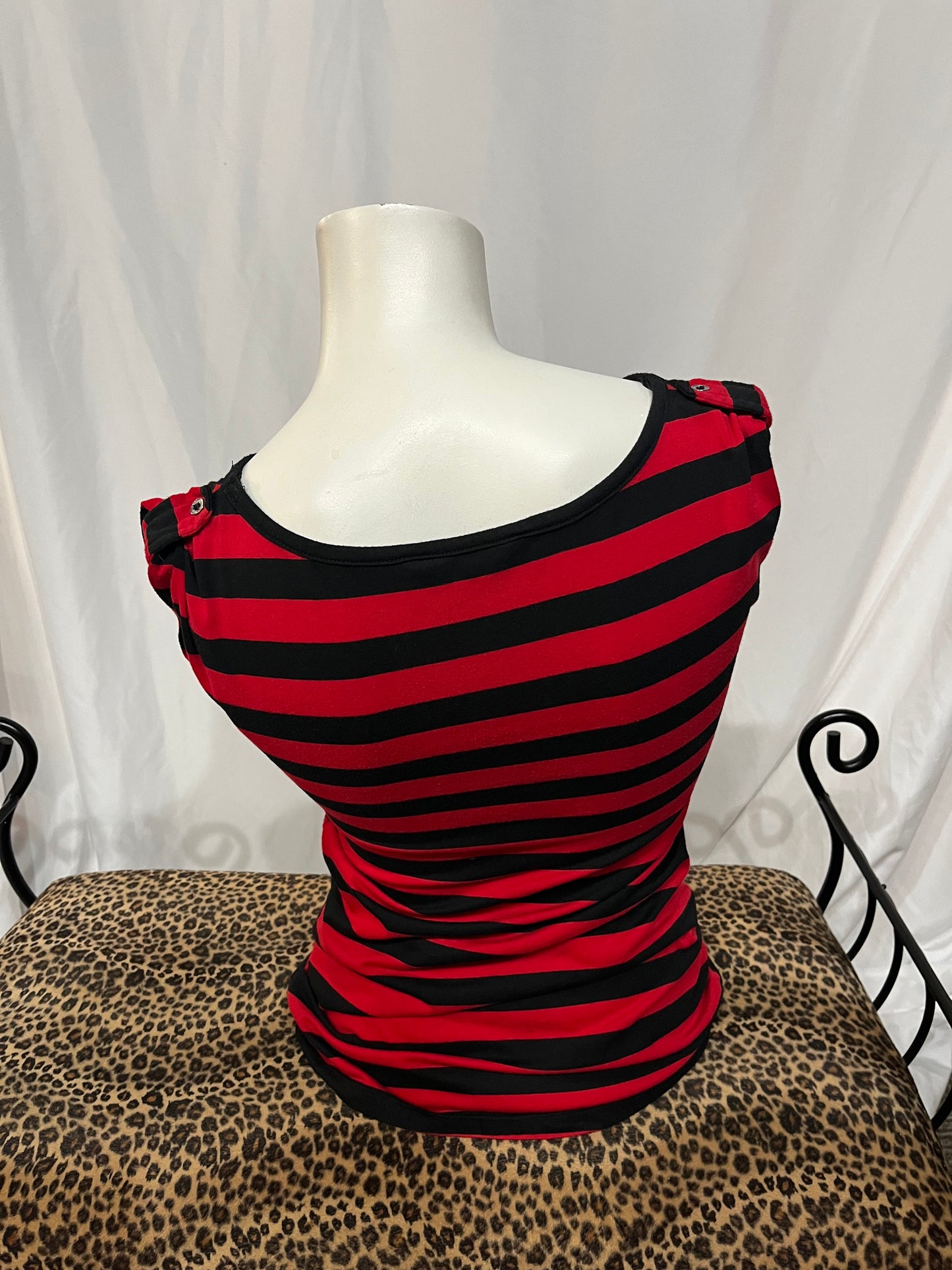 M - Streetwear Society Y2K Grunge Striped Top