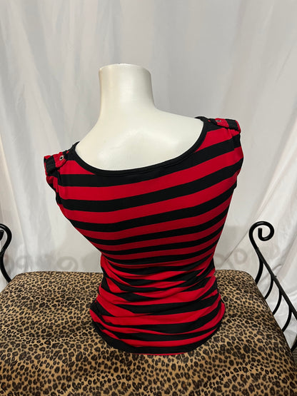 M - Streetwear Society Y2K Grunge Striped Top
