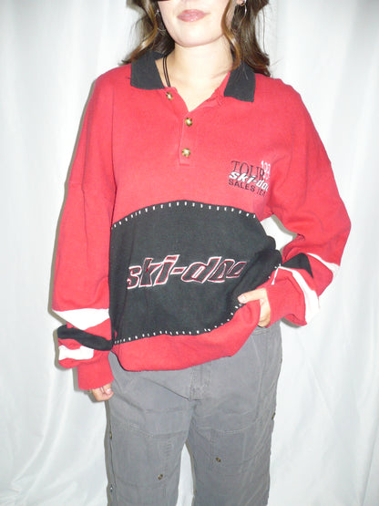 XL - Skidoo 1999 Tour Sales Team Collared Knit