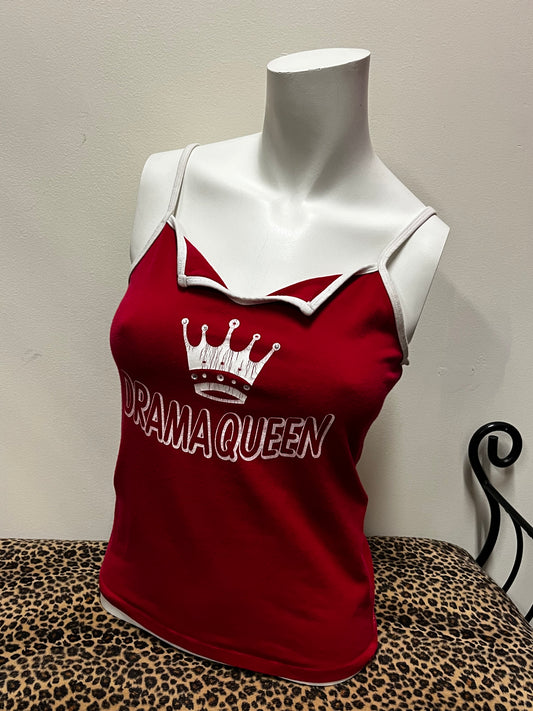 S/M - Drama Queen Rhinestone Graphic Tank