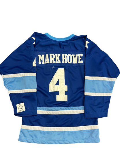 M - Houston Aeros Mark Howe #4 Hockey Jersey