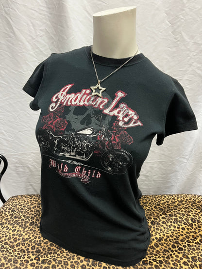 S - Indian Larry Motorcycles Graphic Baby Tee