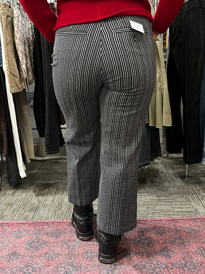 34" - Jones NY Pinstripe Wide Leg Trouser