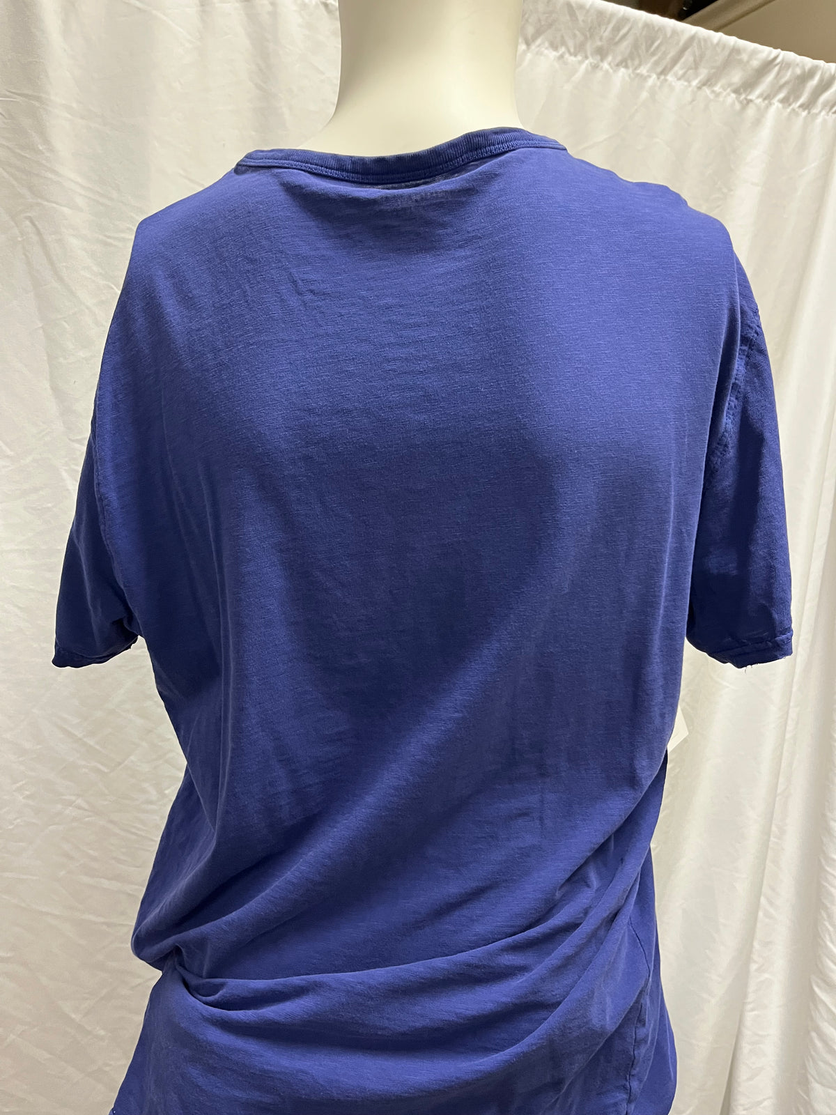 L - American Eagle Y2K Blue Applique Tee