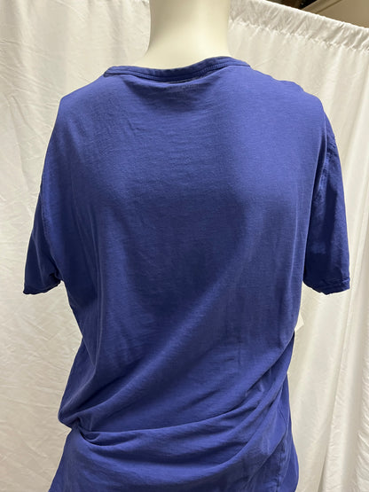 L - American Eagle Y2K Blue Applique Tee