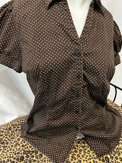 M - Apt. 9 Polka Dot Blouse