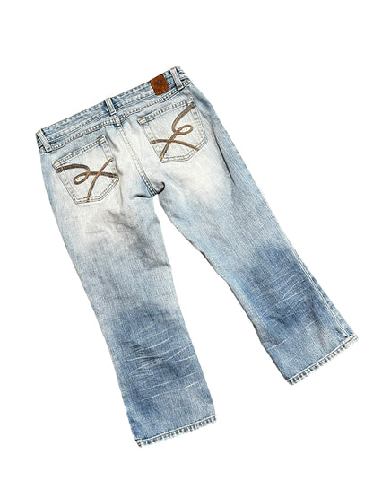 29" - BKE Denim Y2K Low Rise Light Wash Capris