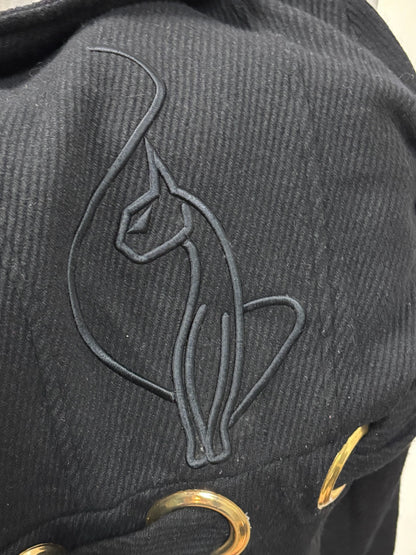 XS - Baby Phat Wide Collar Tie Short Jacket