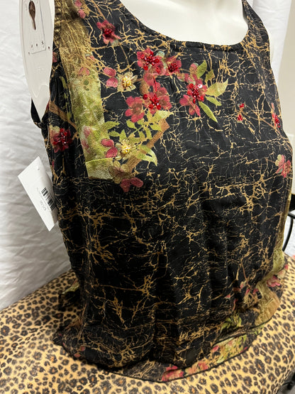 S - Citron 2000s Bead Detail Fairy Top