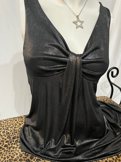 S/M - Blu Heaven Y2K Shimmer Top