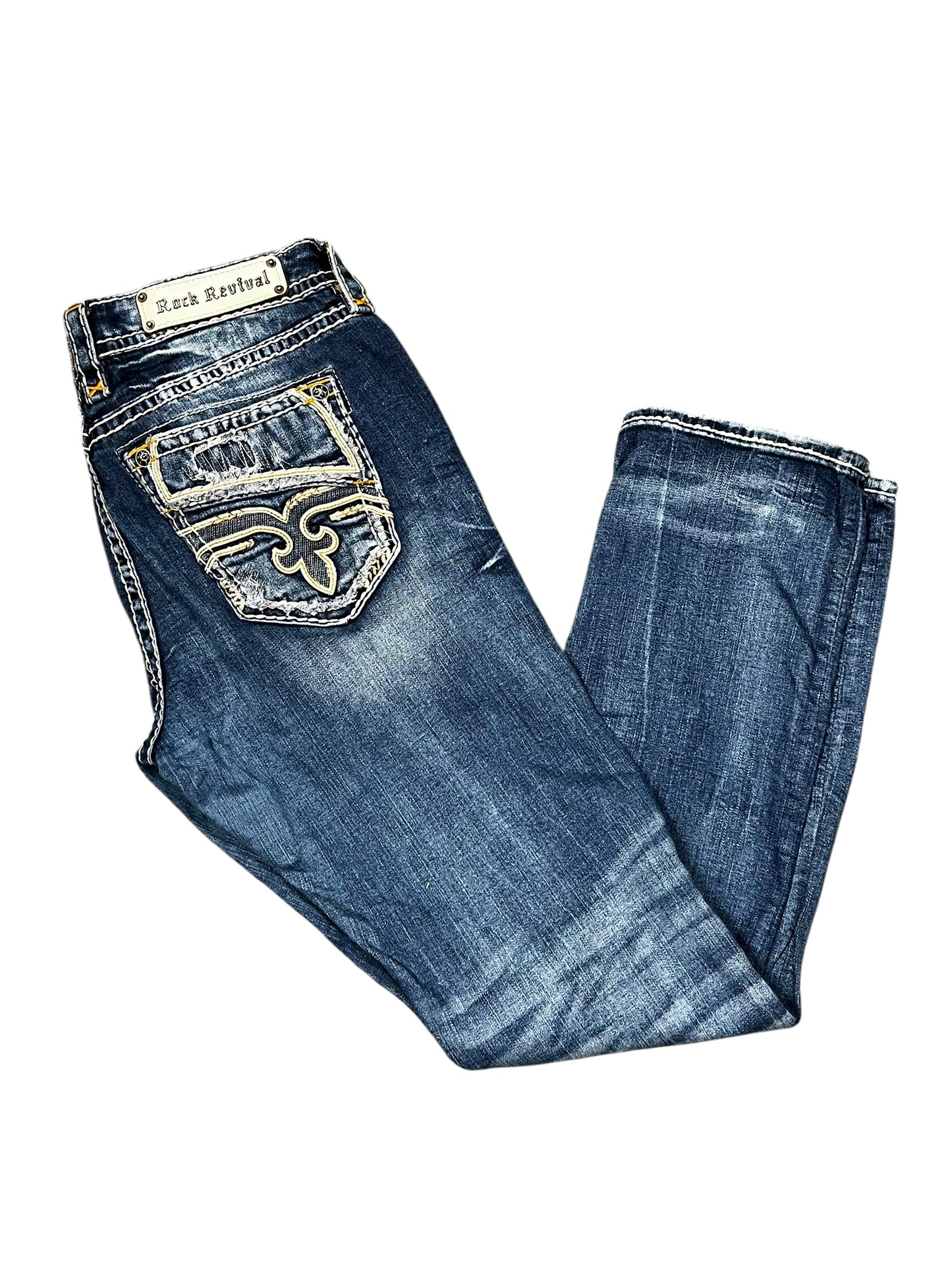 30" - Rock Revival Y2K Easy Straight Jeans
