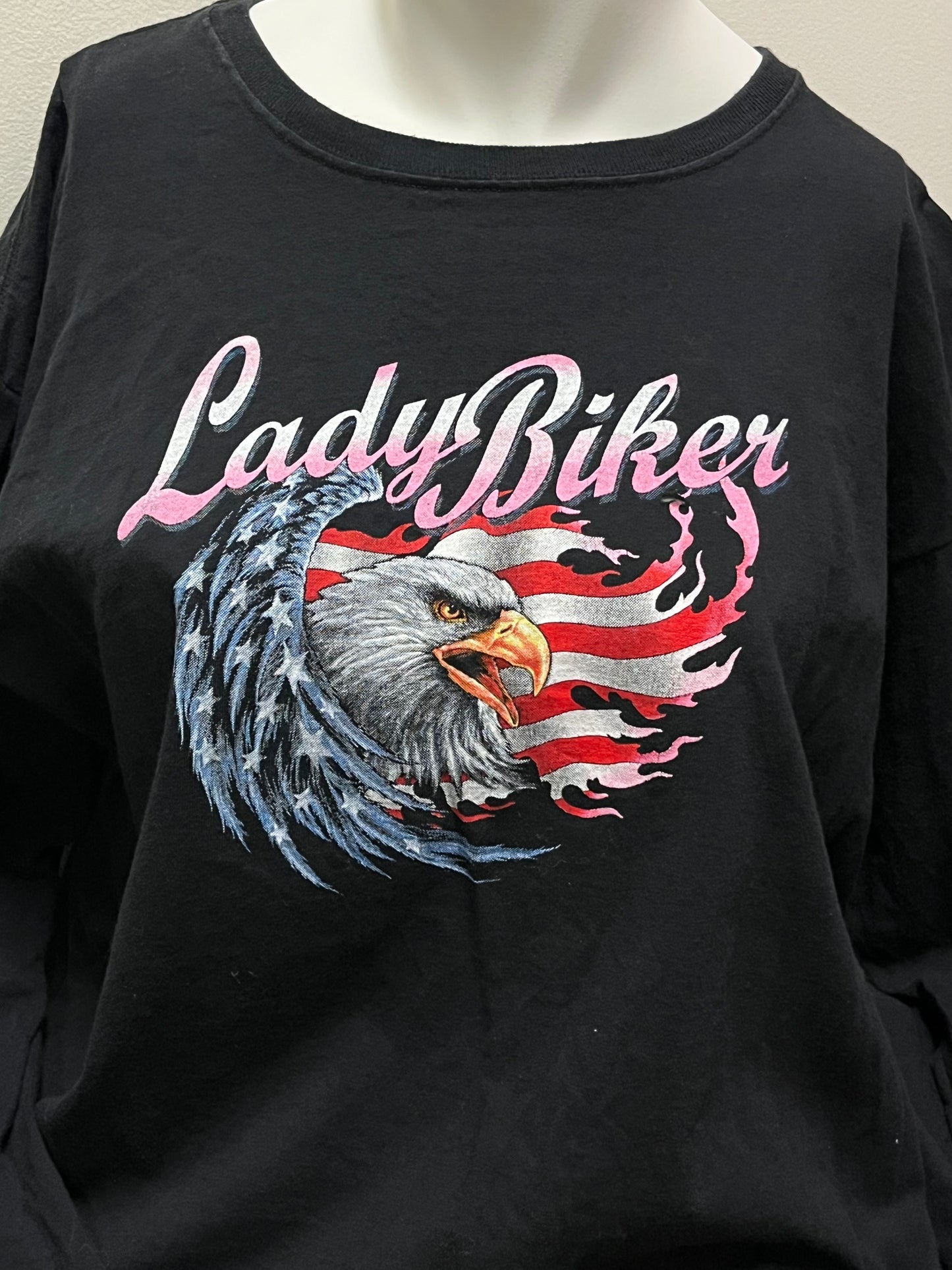 XL/XXL - Lady Biker 90s Eagle Graphic Long Sleeve