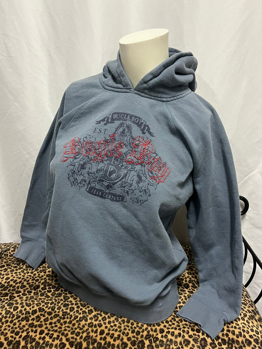 XS - Bugle Boy 2000s Gothic Graphic Hoodie